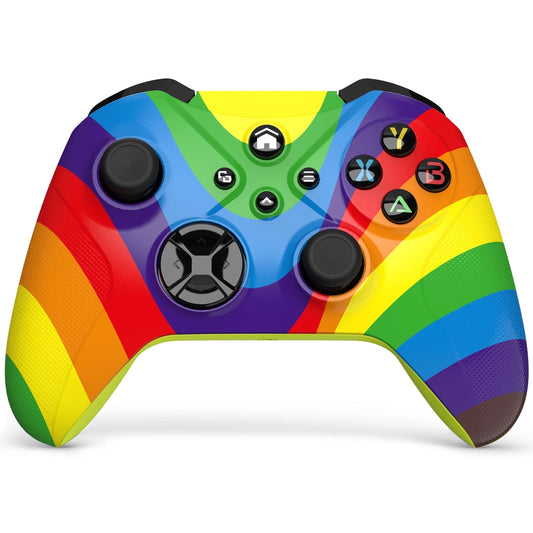 Bonadget Xbox One Controller Wireless - Rainbow Style Controller Compatible With Xbox One, Xbox Series X/S, Xbox One X/S、PC(Need to Upgrade)